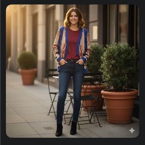 Flying Tomato Women’s sweater Cardigan Size S